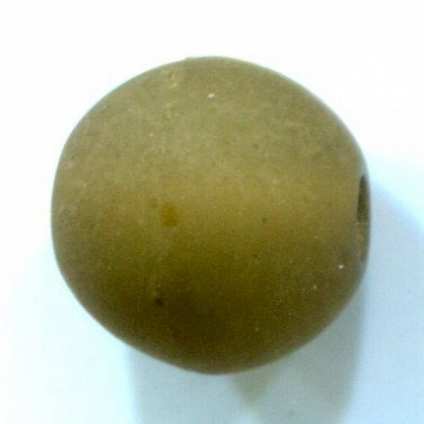 Perle Polaris Mat Ronde 16 mm Olivine 01 x 1 Pi&egrave;ce