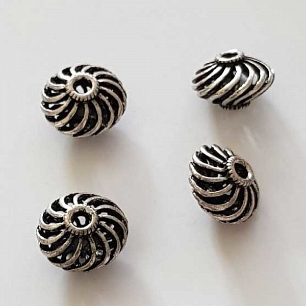 Perle divers en m&eacute;tal argent&eacute; 027 argent