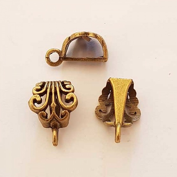 Perle passant tube Bronze N&deg;21 b&eacute;li&egrave;re