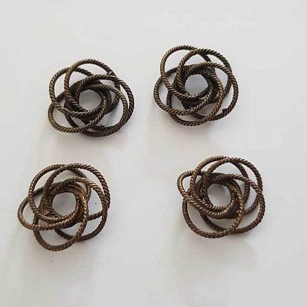 18 mm Bronse spiralperle N&deg;01