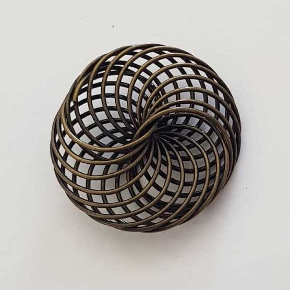 Blomst spiralperle 30 mm N°04