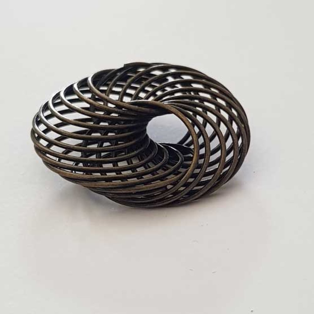 Blomst spiralperle 30 mm N°04