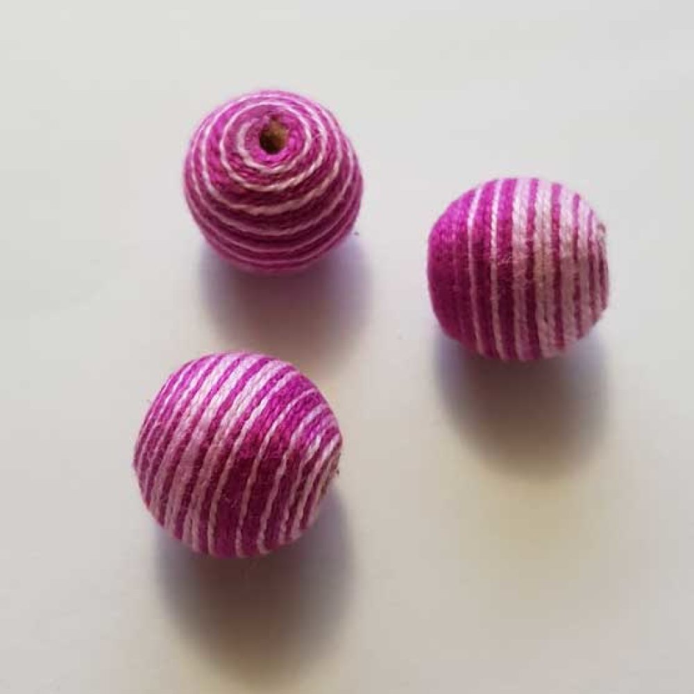 Perlevevd tråd 19 mm fiolett