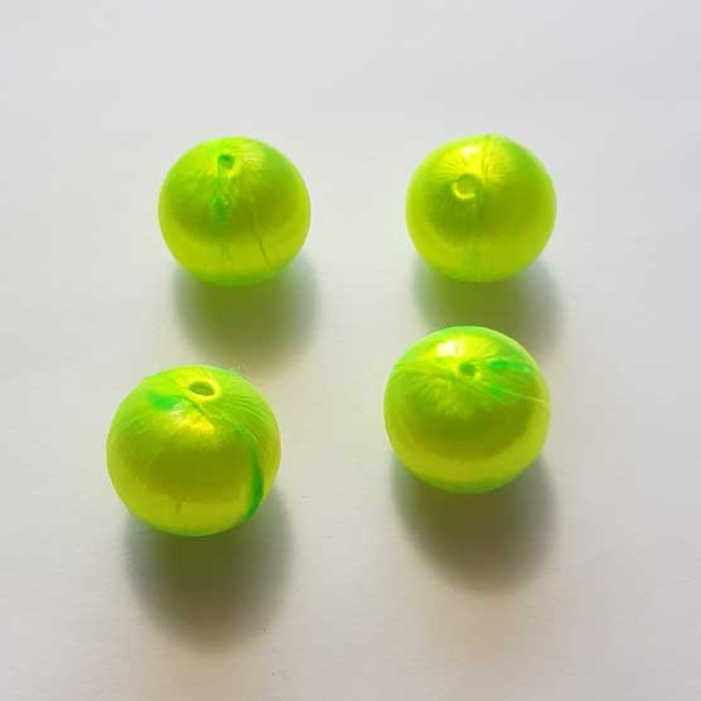 Vevd perletråd 15 mm Fluo Grønn