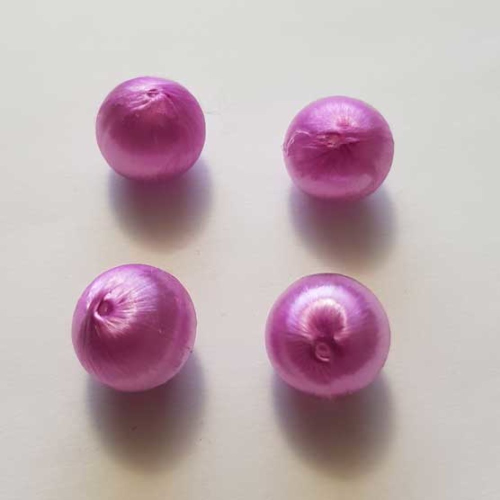 Vevd perletråd 15 mm Lilla