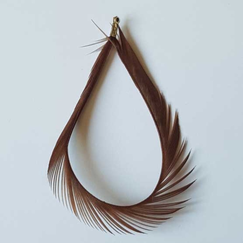 Plume 8 cm N°01 Marron