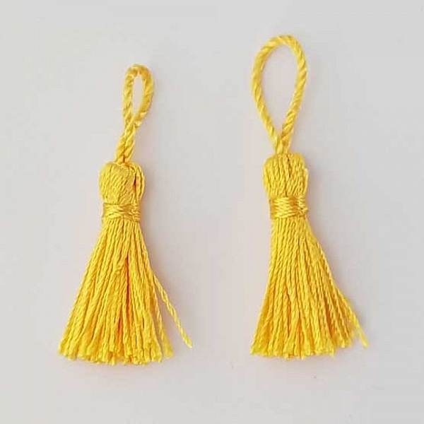 Pompon 60 mm N&deg;03 Jaune Fonc&eacute;