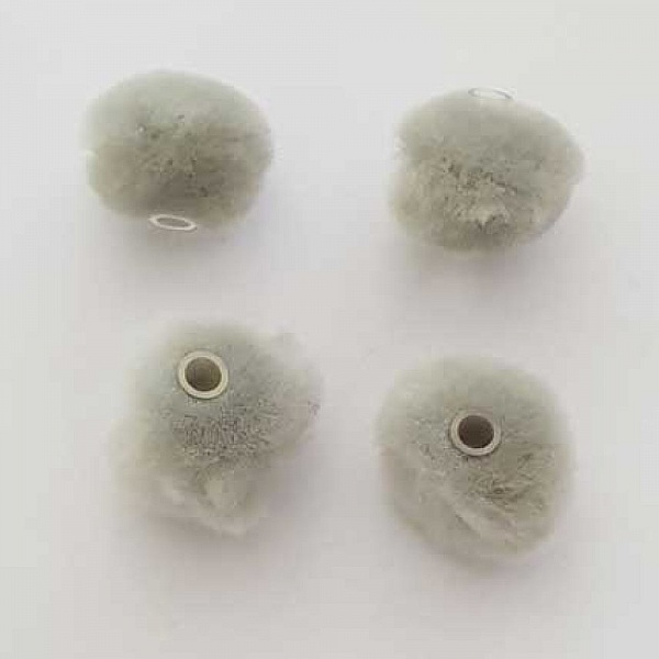 Pompon Rond Gris N&deg;07