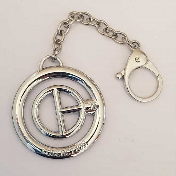 Porte Cl&eacute; Rond M&eacute;tal Argent