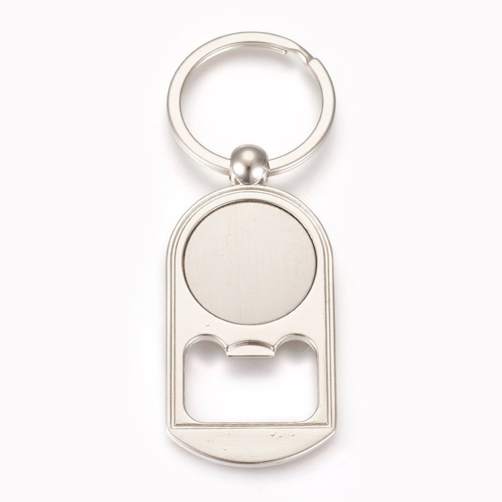 Nøkkelring avkutter 25 mm sølv N°03