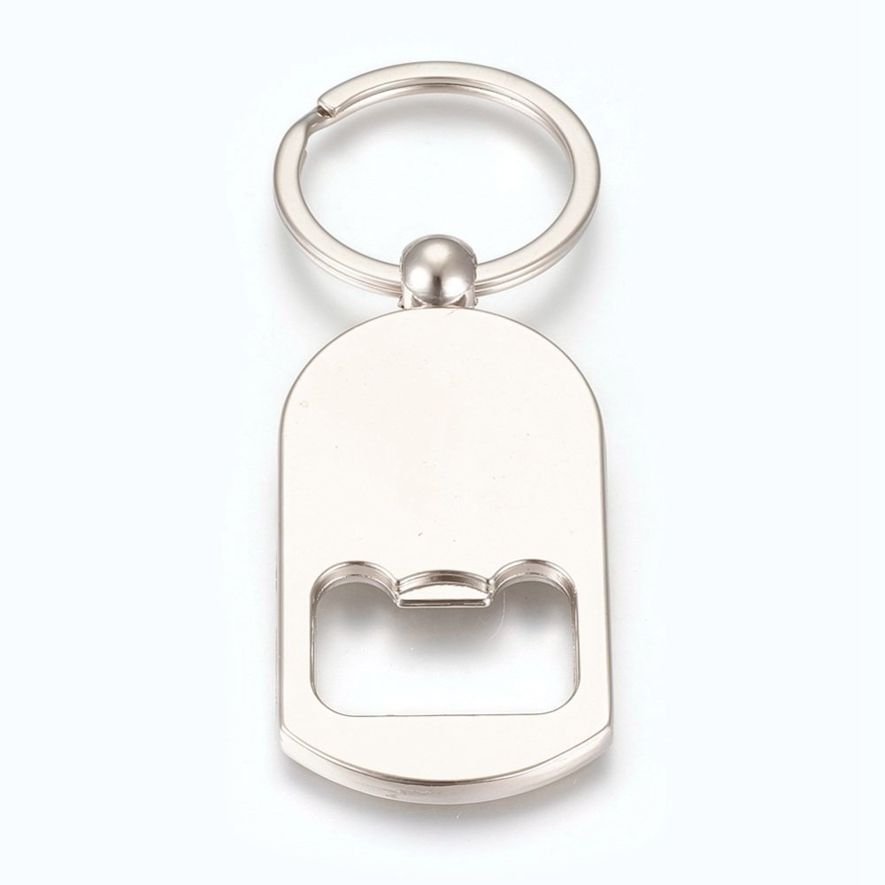 Nøkkelring avkutter 25 mm sølv N°03