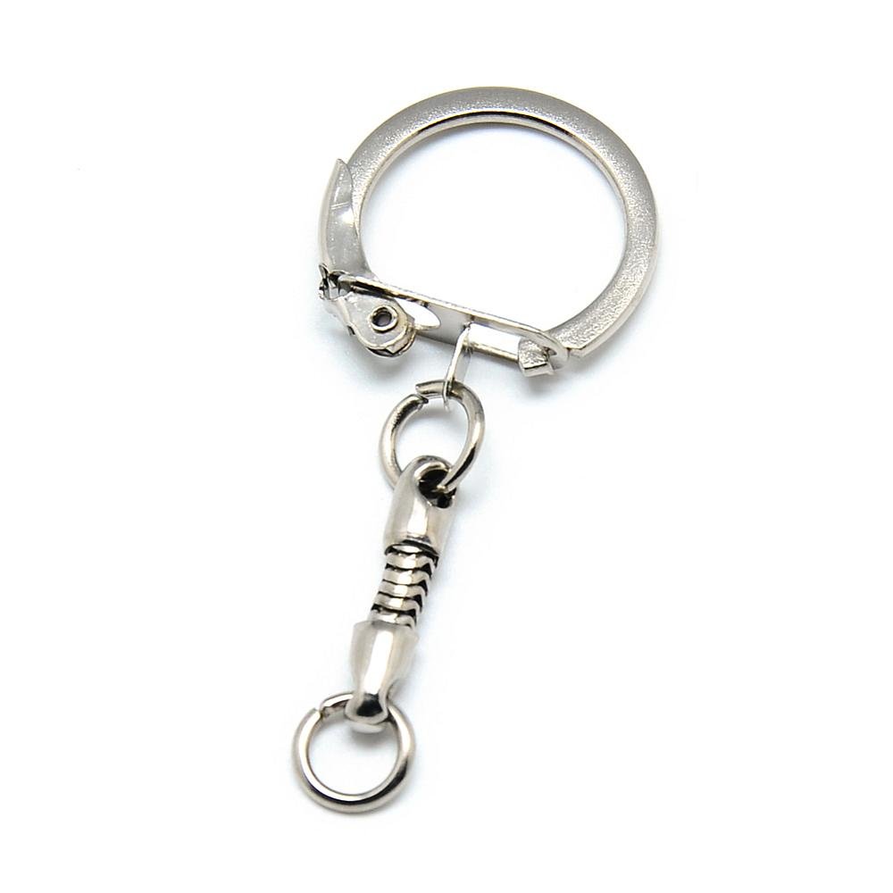 Sølv metall nøkkelring 5 cm