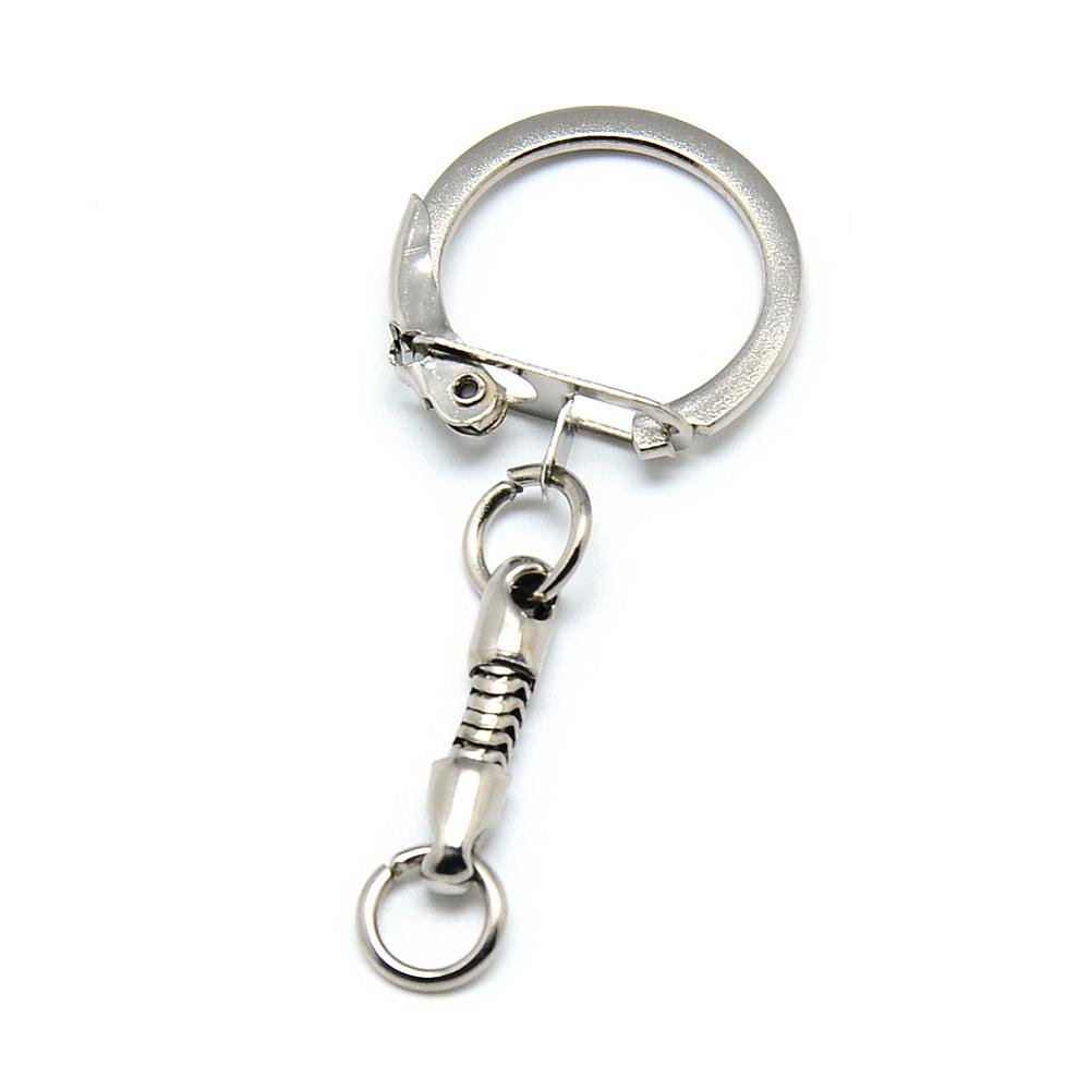Sølv metall nøkkelring 5 cm