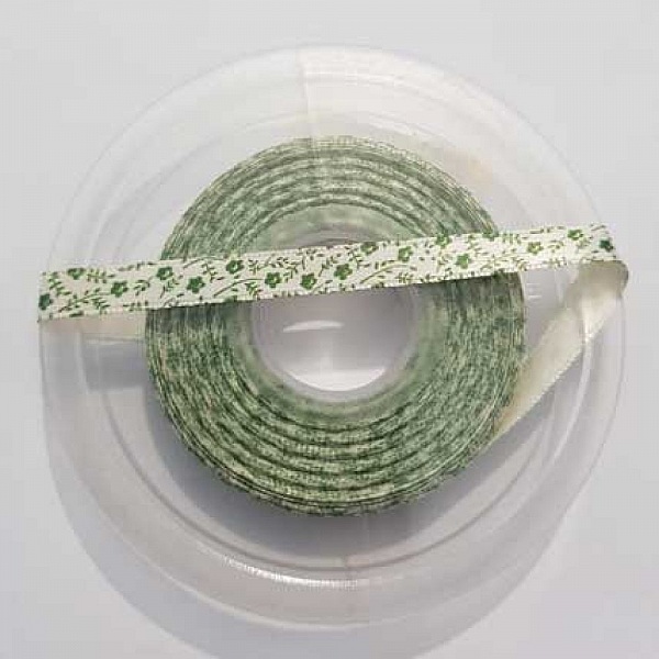 Ruban Galon 08 mm motif fantaisie fleur N&deg;03