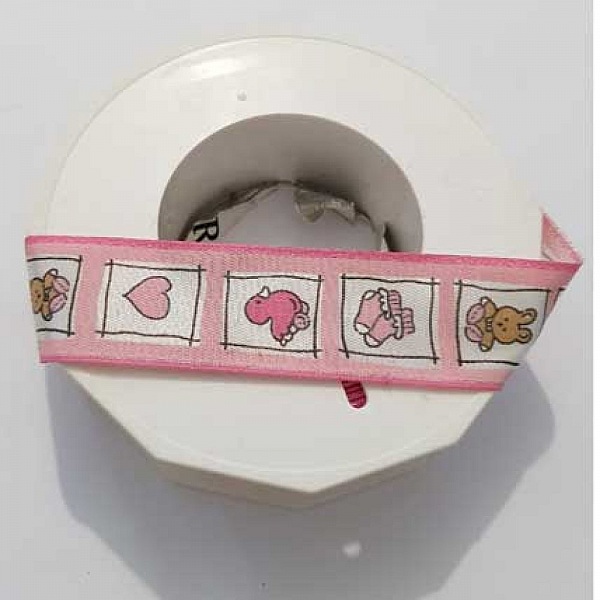 Ruban Galon 25 mm motif enfant N&deg;01