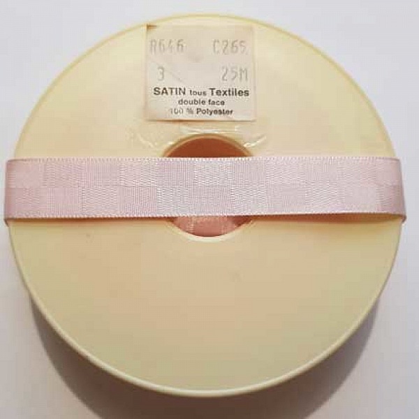 Ruban Satin Tous Textiles fantaisie double face 15 mm N&deg;C265