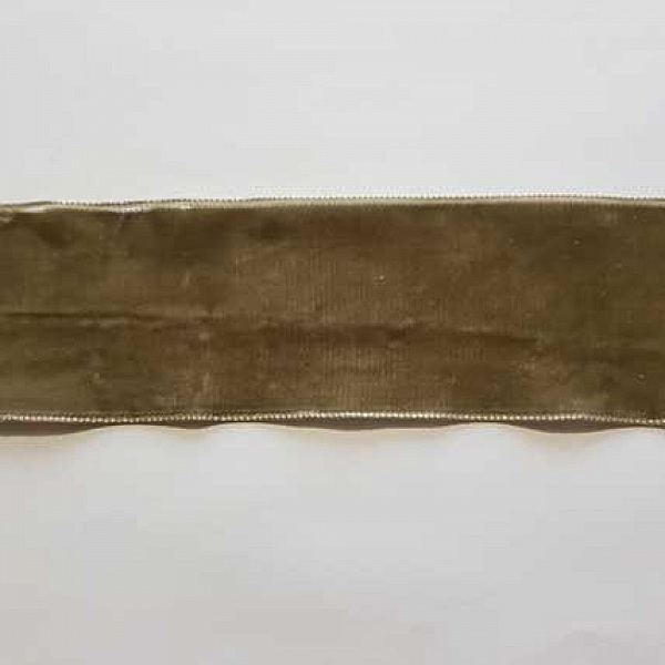 Ruban Velours Taupe 50 mm N&deg;01