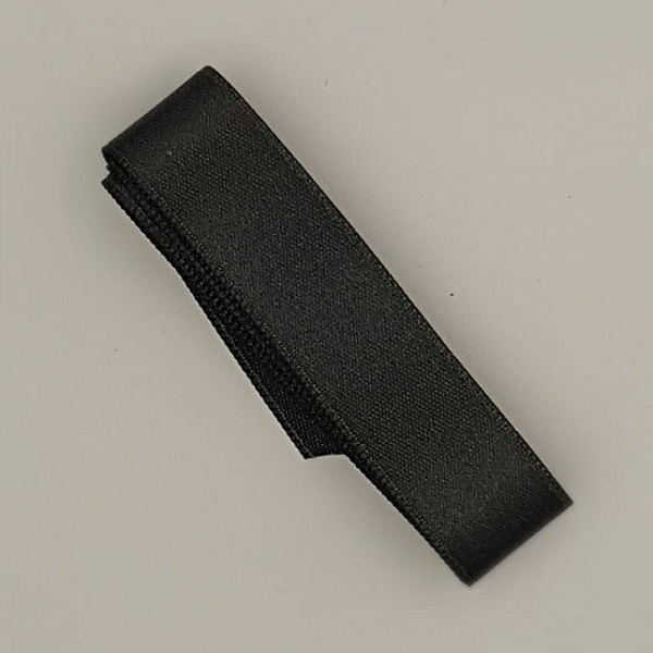 Ruban satin Gris Anthracite double face de 16 mm x 0.50 cm