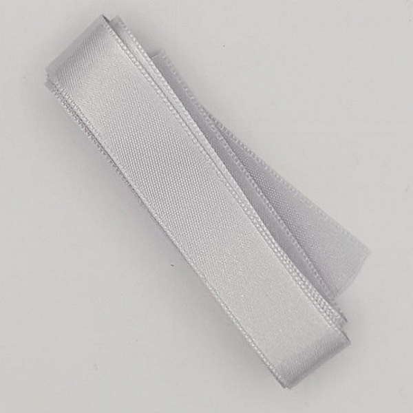 Ruban satin Gris Clair double face de 16 mm x 1 m&egrave;tre