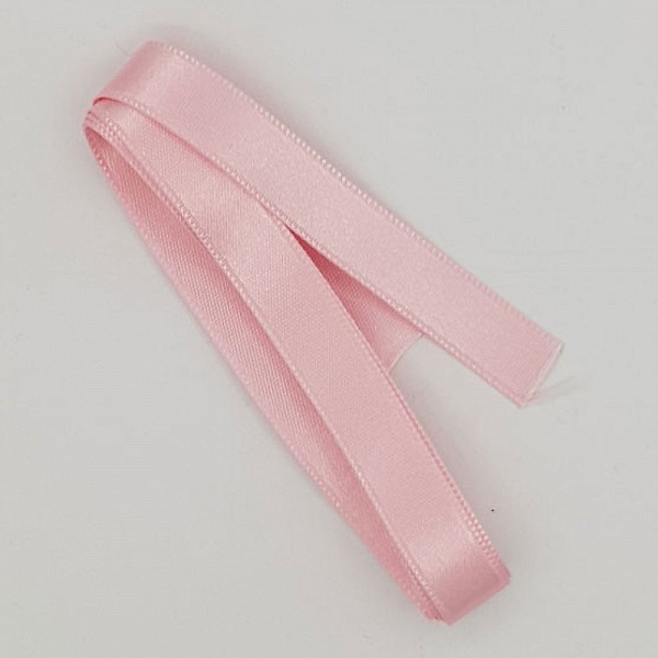 Ruban satin Rose Clair double face de 16 mm x 0.50 cm
