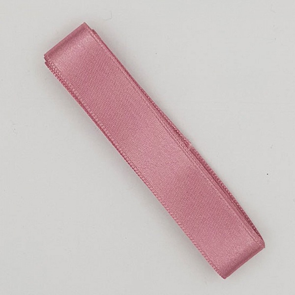 Ruban satin Rose Moyen double face de 16 mm x 1 m&egrave;tre