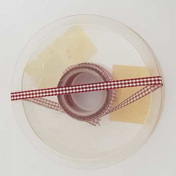 Ruban vichy bordeaux et blanc de 06 mm 02 au m&egrave;tre