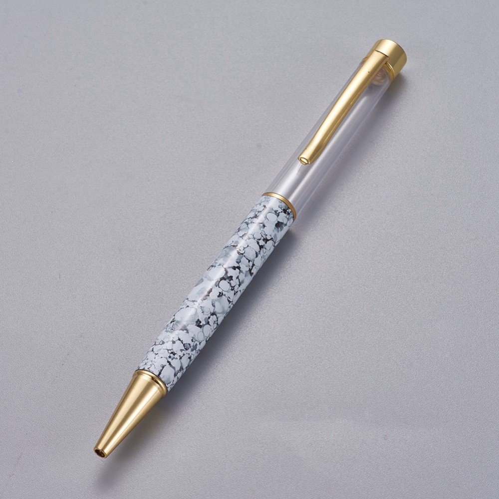 Gainsboro Gold Bead Dekorasjonspenn Tomt rør x 1