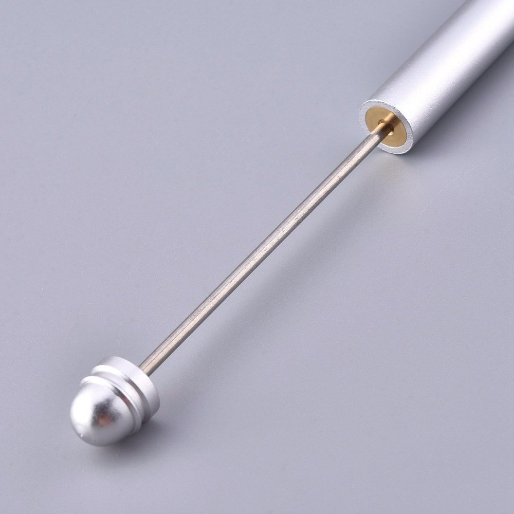 Dekorasjonspenn med metallperler Sølv N°02