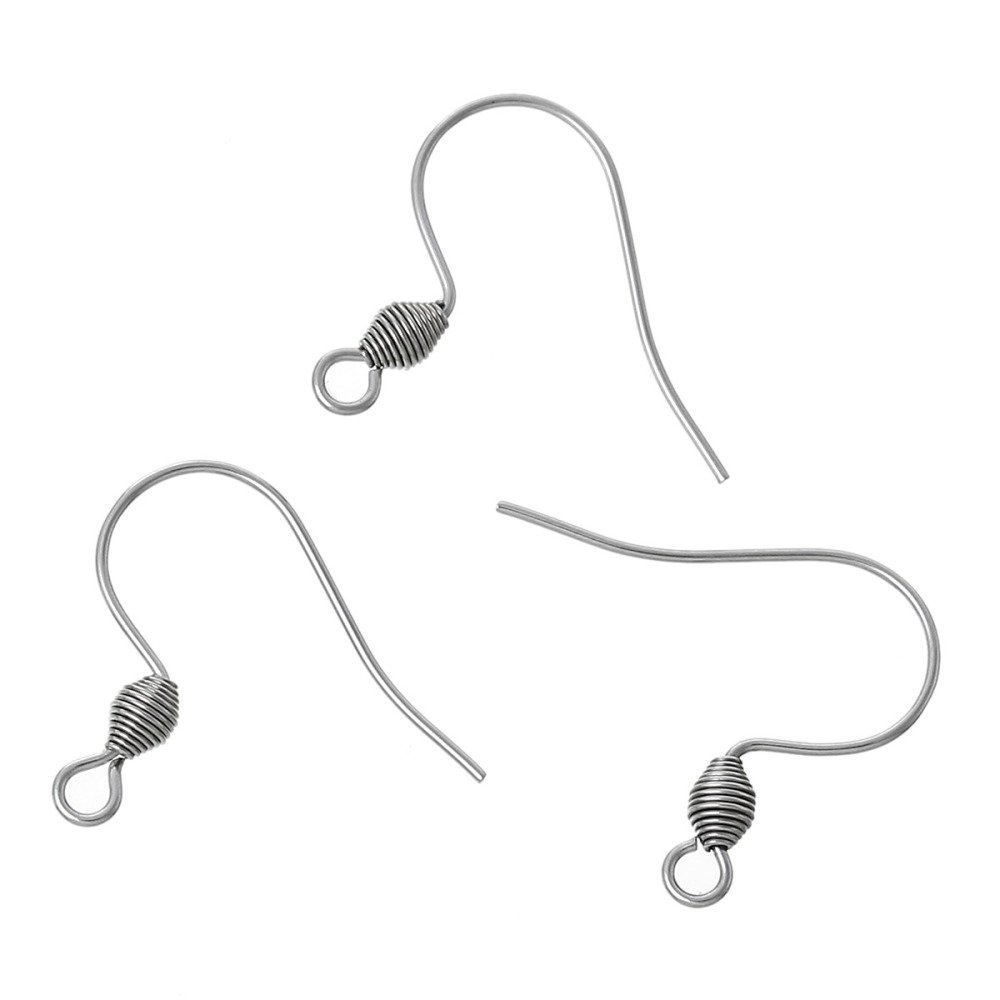 Øredobberholder i rustfritt stål krok N°01 X 1 par