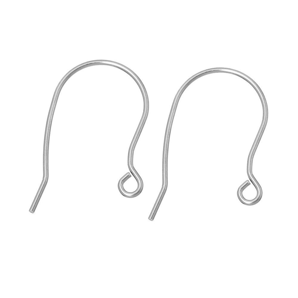 Øredobberholder i rustfritt stål krok nr. 02 X 5 par