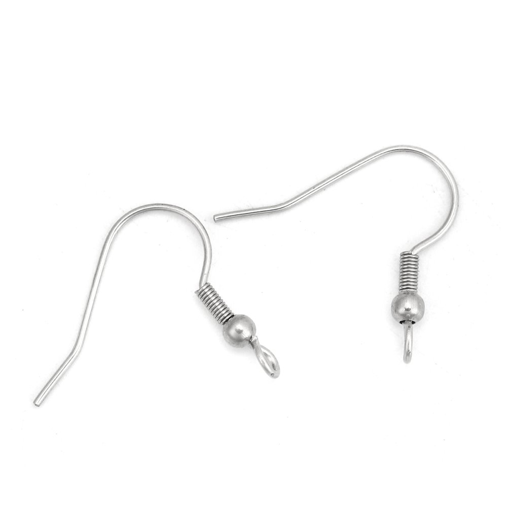 Øredobberholder Rustfritt stål krok N°03 x 1 par