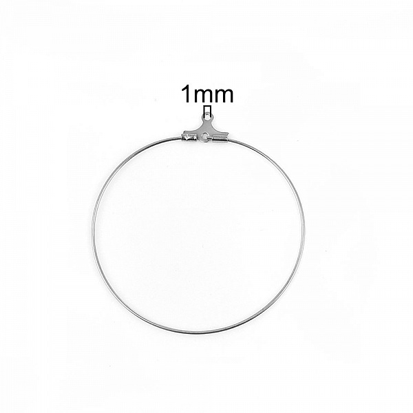 Rustfritt st&aring;l Creole &oslash;redobbholder N&deg;01 x 1 par