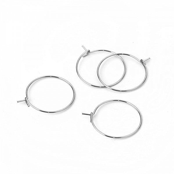 Creole &oslash;redobbholder rustfritt st&aring;l s&oslash;lv N&deg;03-20 mm x 5 par