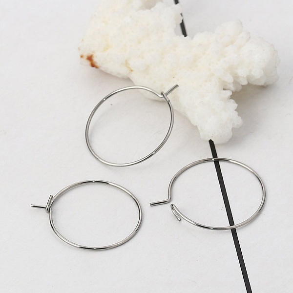 Creole &oslash;redobbholder rustfritt st&aring;l s&oslash;lv N&deg;03-20 mm x 5 par