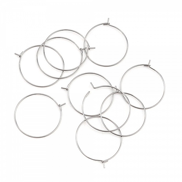 Creole &oslash;redobbholder rustfritt st&aring;l s&oslash;lv N&deg;03-35 mm x 5 par