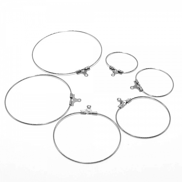 Creole &oslash;redobbholder rustfritt st&aring;l N&deg;02-25 mm x 1 par