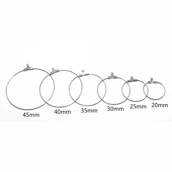 Creole &oslash;redobbholder rustfritt st&aring;l N&deg;02-40 mm x 1 par