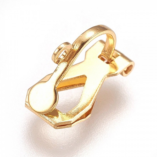 &Oslash;redobbeholder i rustfritt st&aring;l Clip N&deg;05 x 1 par gullbelagt