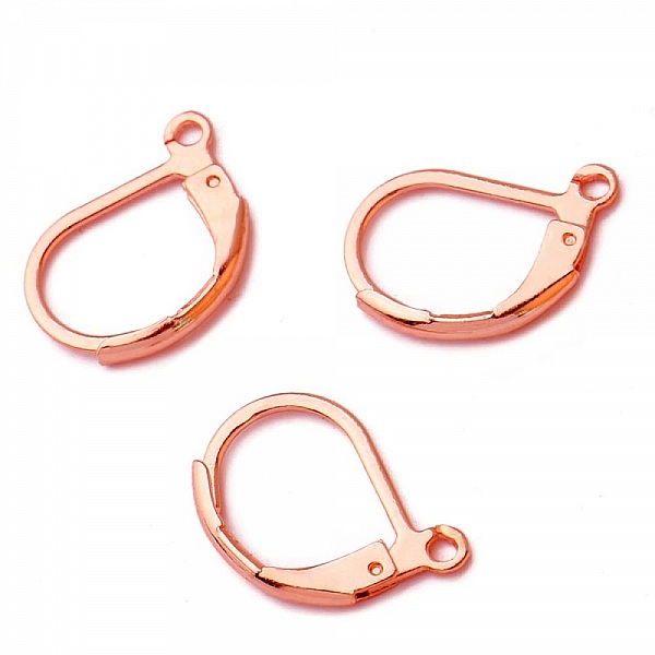 Support Boucle d'oreille Dormeuse Inoxydable N&deg;02 Dor&eacute; Ros&eacute;