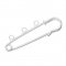 Brosjeholder Sølv 3 ringer 50x15 mm N°002-par1 