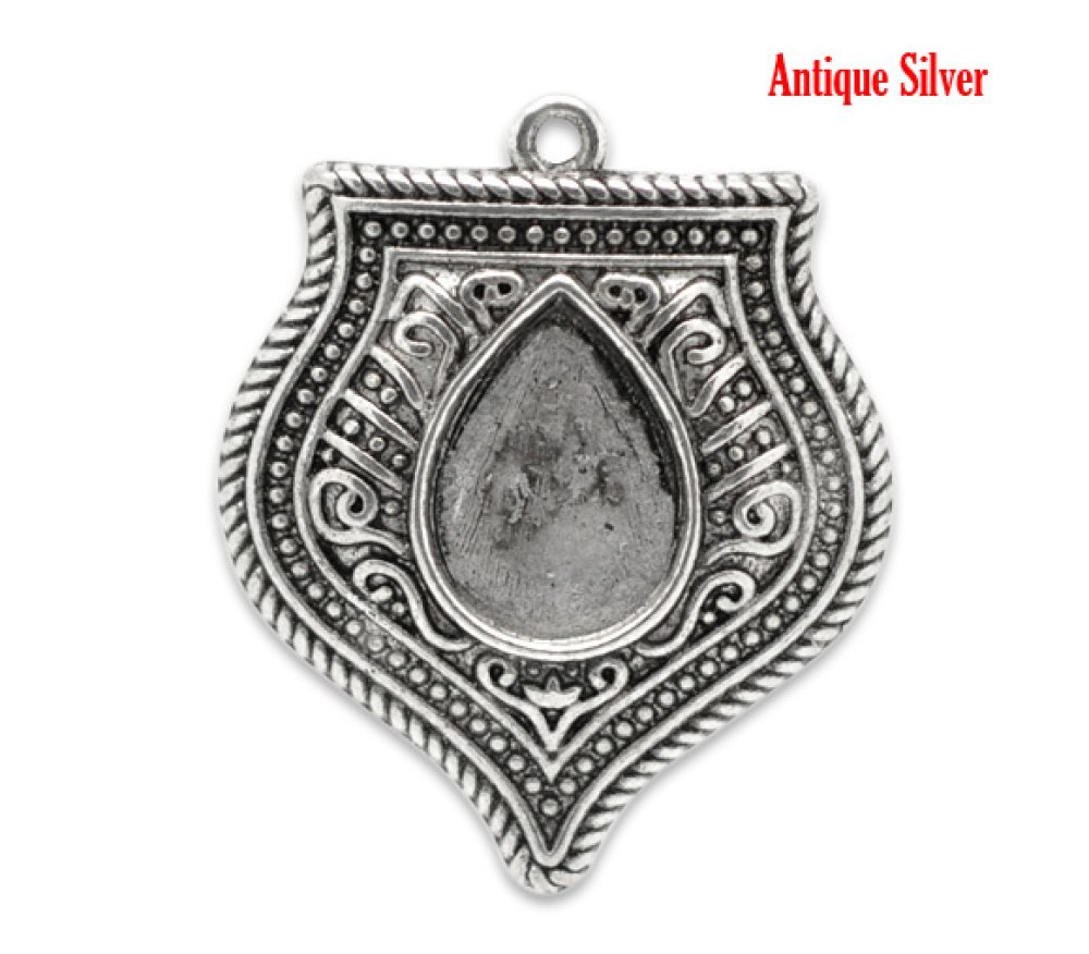 Cabochon Dråpeholder N°01 Aldrende Sølv