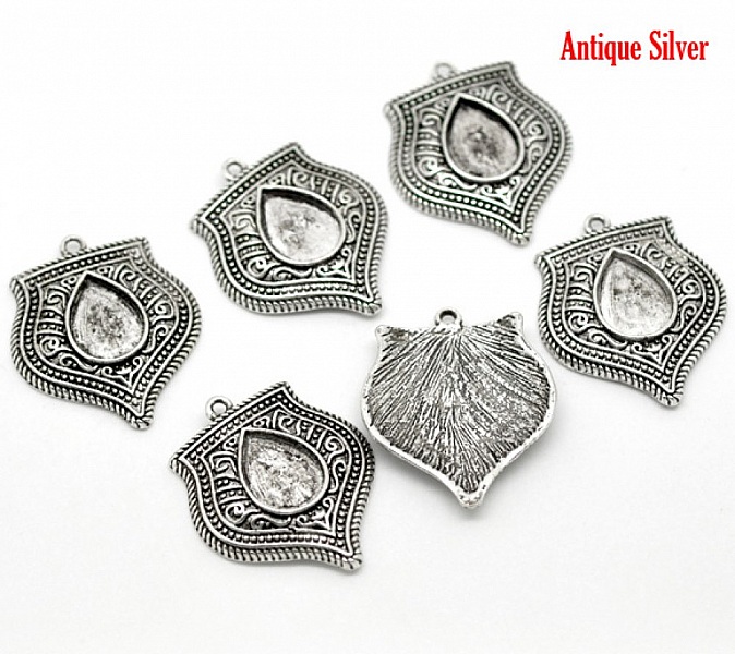 Cabochon Dr&aring;peholder N&deg;01 Aldrende S&oslash;lv