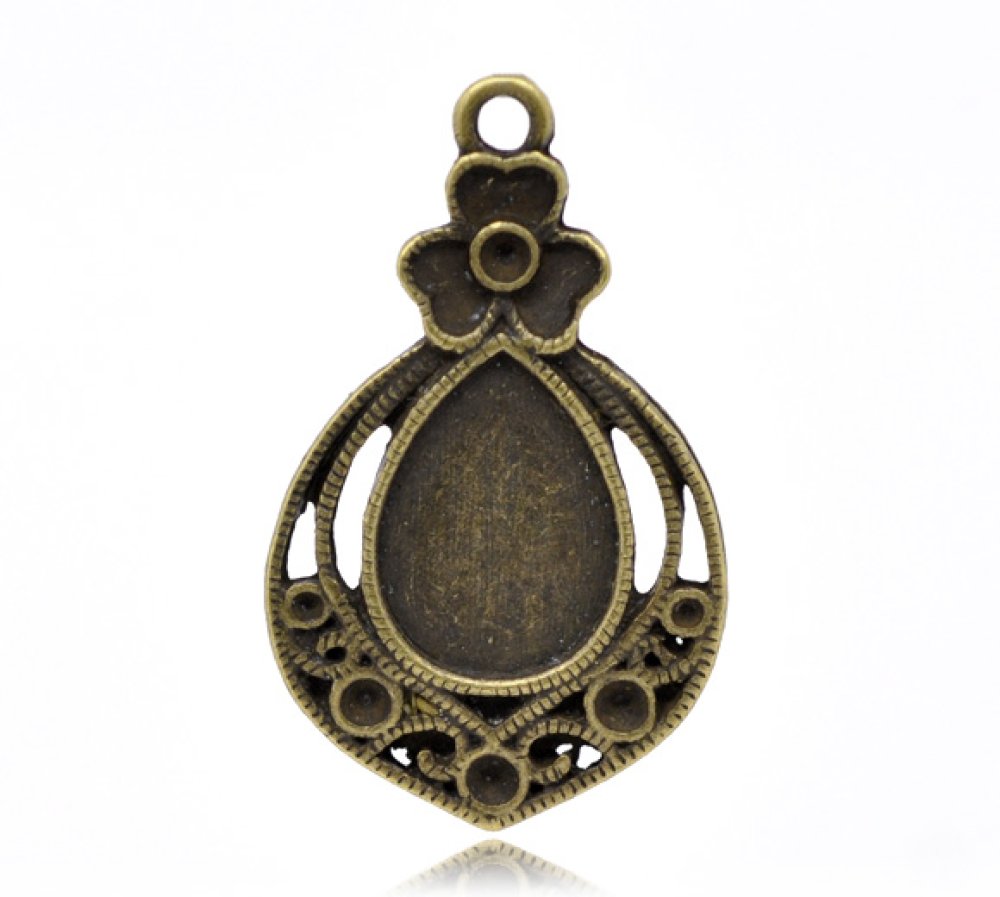 Cabochon dråpe nr. 02 Bronse
