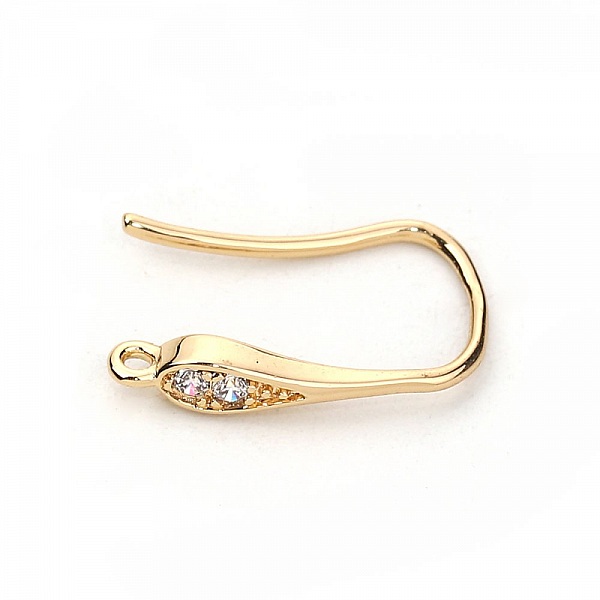 &Oslash;redobbeholder N&deg;26 Gullbelagt krok og Strass