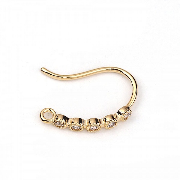 &Oslash;redobbeholder N&deg;29 Gullbelagt krok og Strass