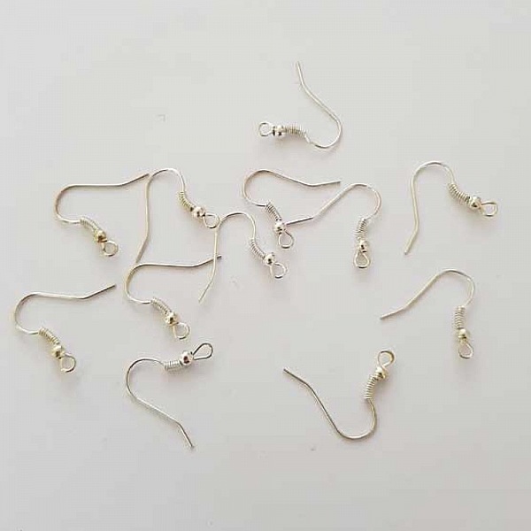 Support boucle d'oreille N&deg;15 Hame&ccedil;on argent x 5 paires.