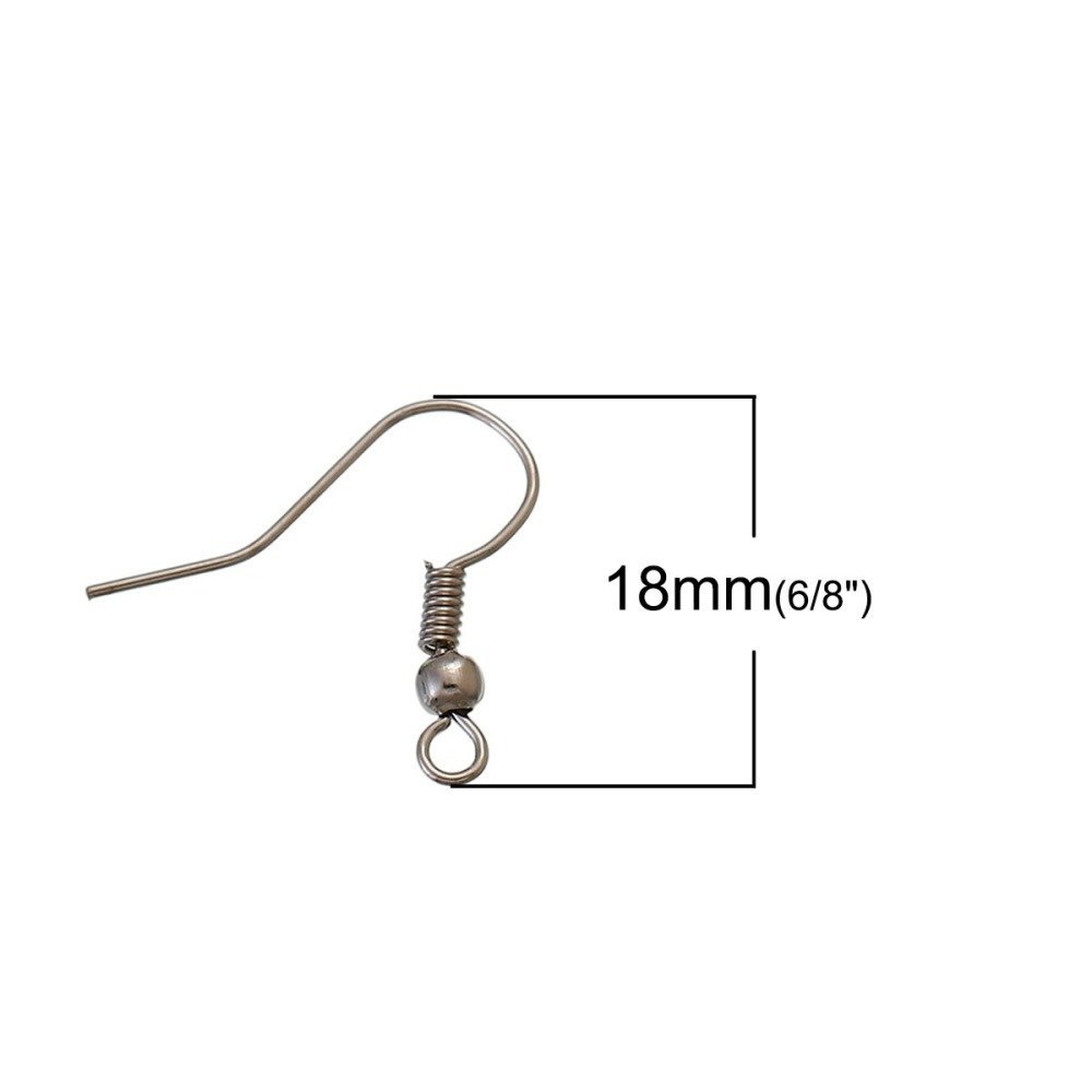 Øreringholder Hook N°23 Blandet x 125 par.