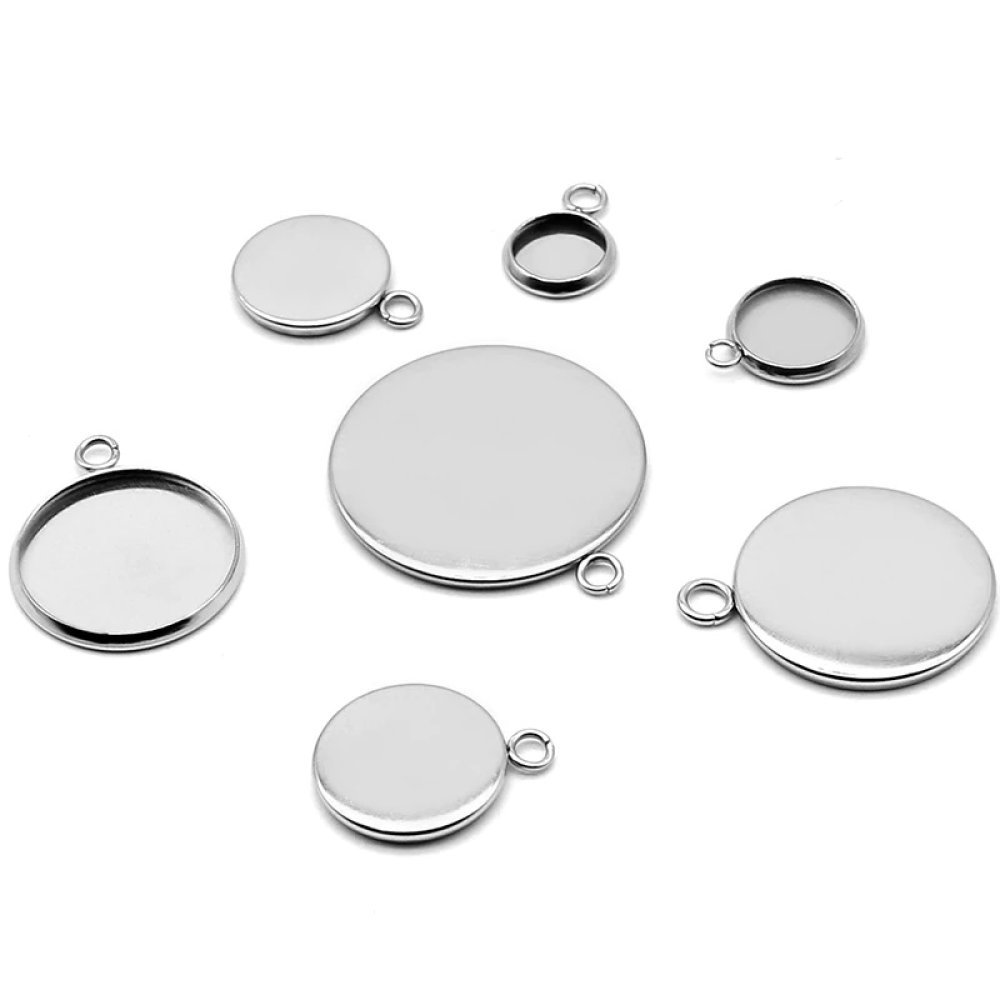Kapselholder 20 mm Rustfritt stål N°05 Åpen ring