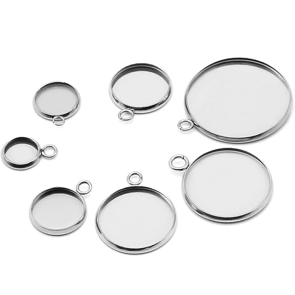 Kapselholder 25 mm Rustfritt stål N°05 Åpen ring