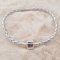 European Clip Armbånd Plain 01 FRA 15 TIL 23 CM Sølv